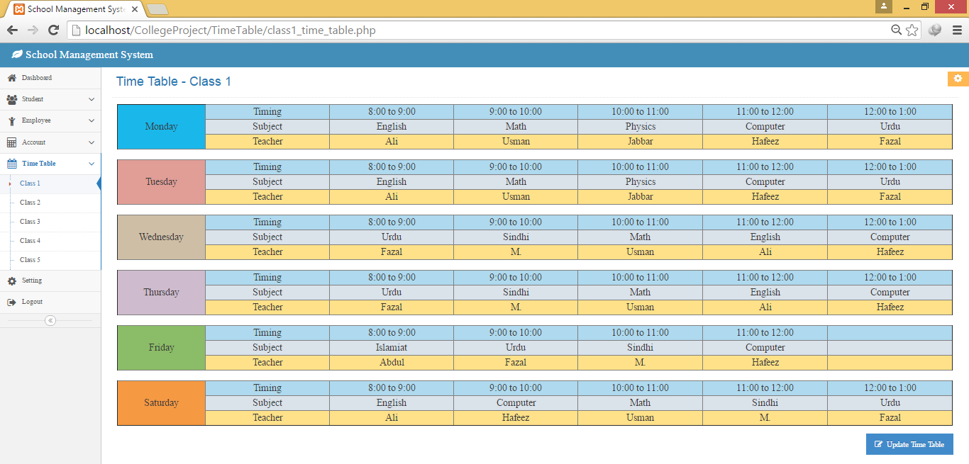 school-management system project in php github