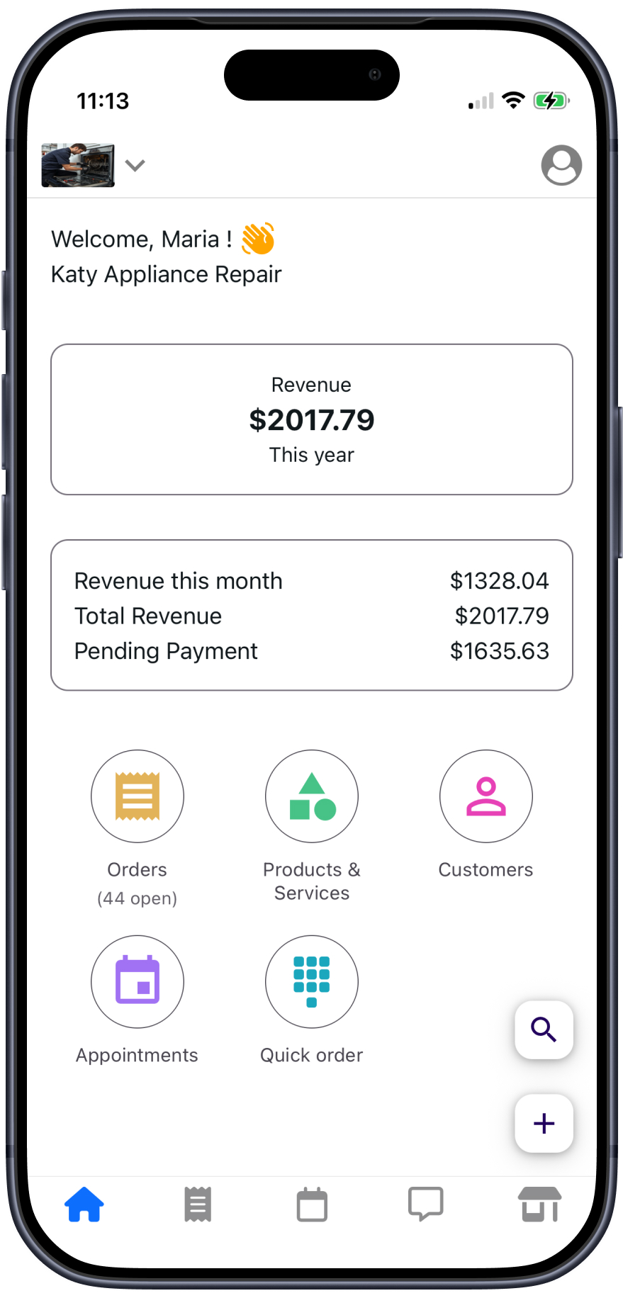 Resquash merchant mobile app