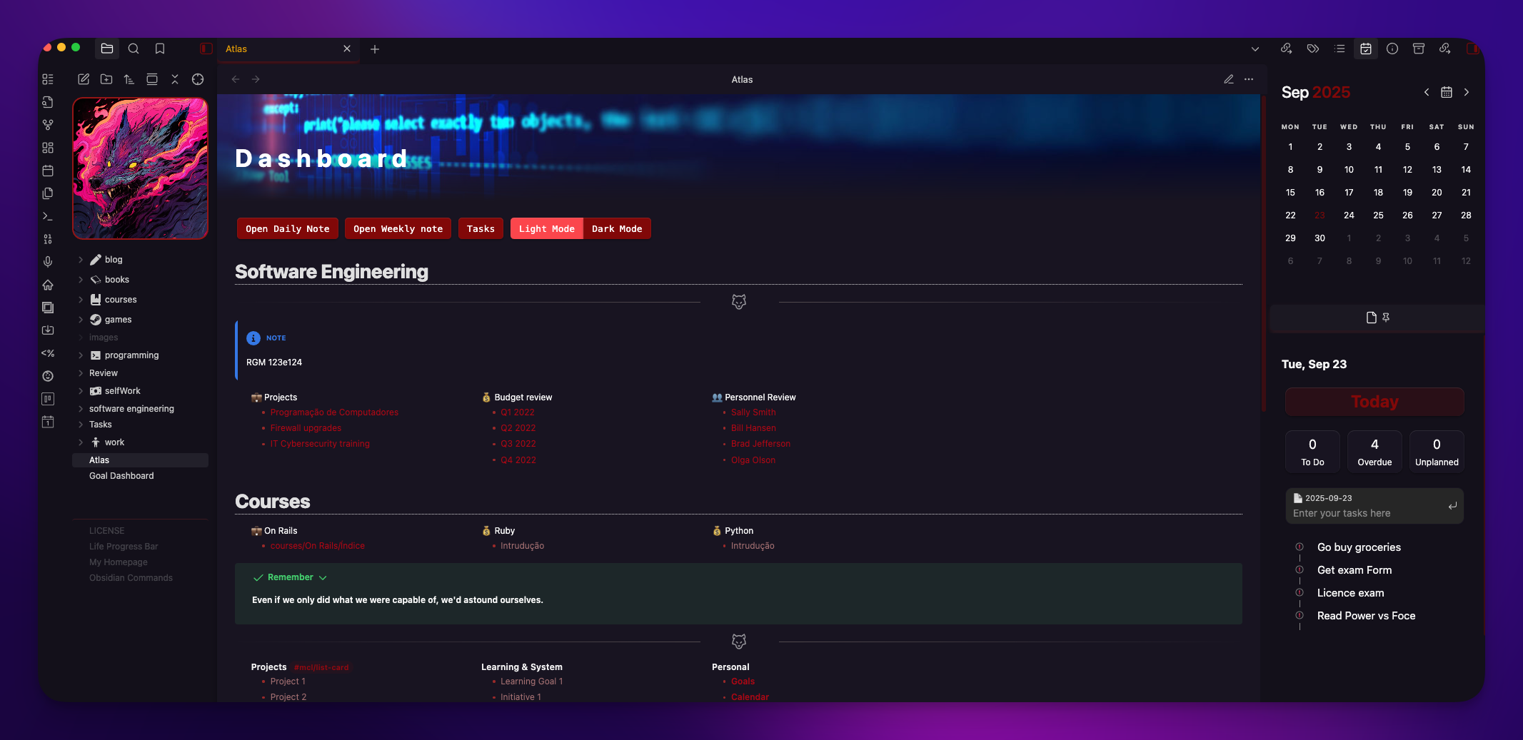 Obsidian Theme