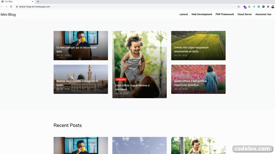 Develop Blog Web with Laravel