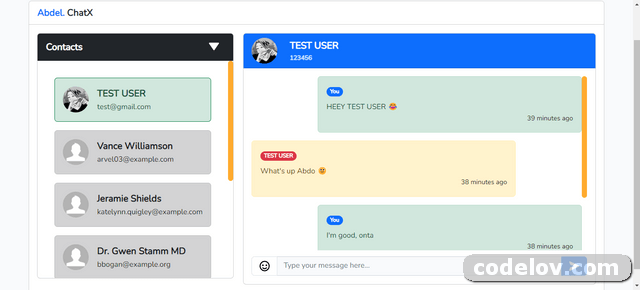 Chat App with Laravel