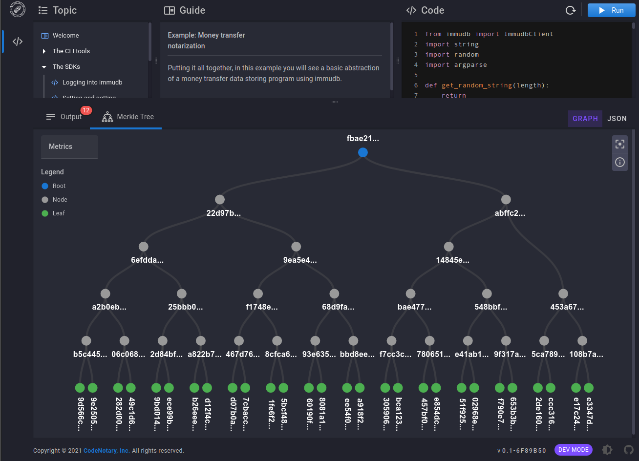 The immudb Playground