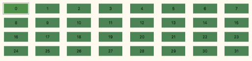 Navigating a grid with up, down, left and right