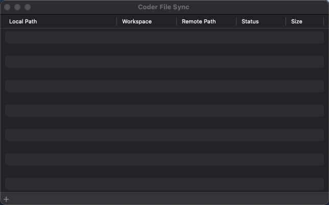 Coder Desktop File Sync screen