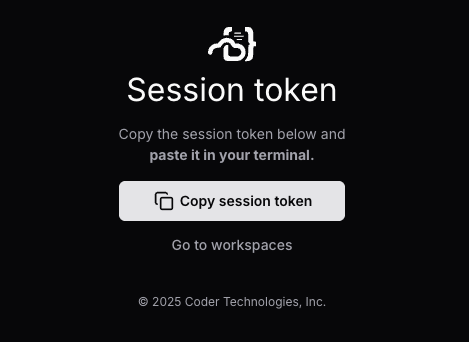Copy session token