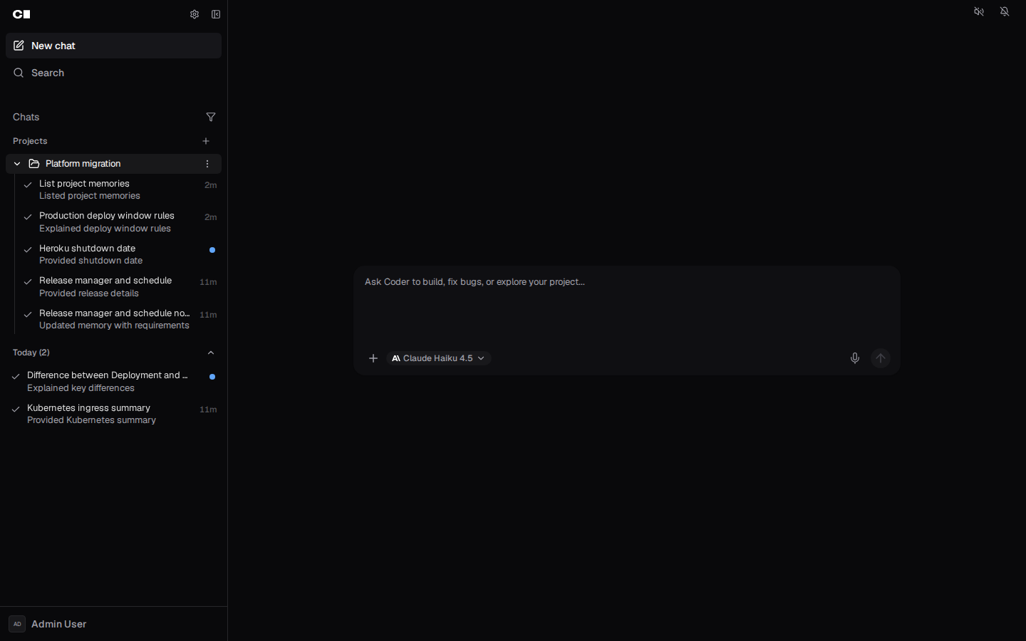 Sidebar
folders