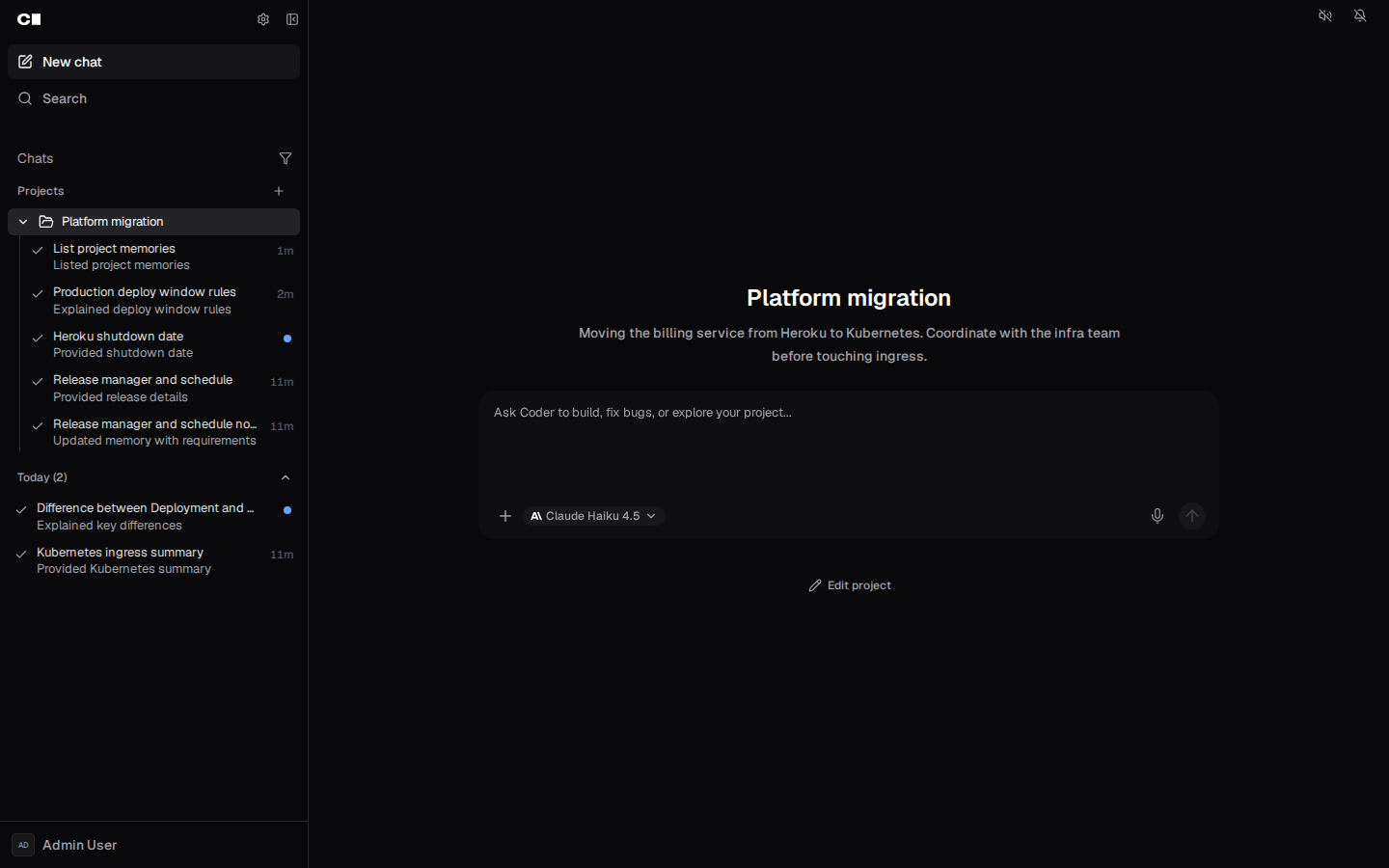 Project
page