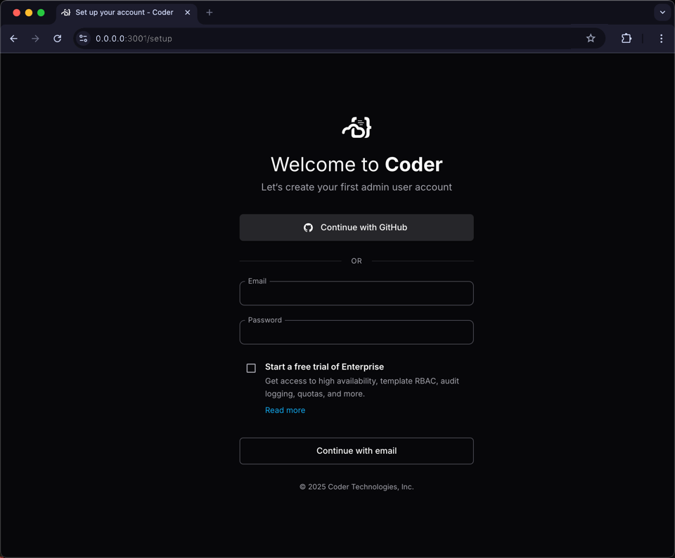 Coder install