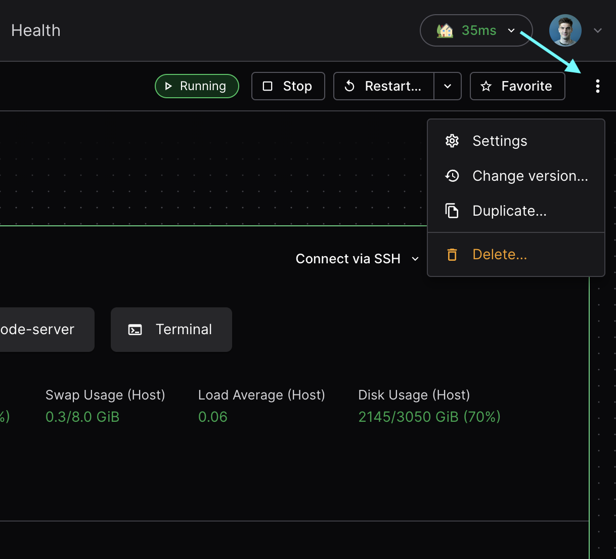 Workspace settings location
