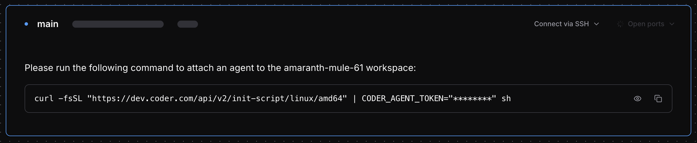 External Workspace View