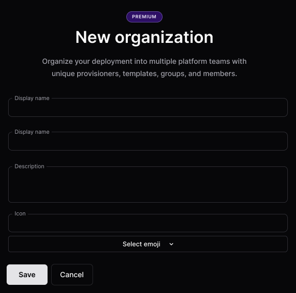 New Organization