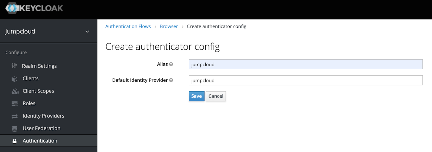 Authenticator Config
