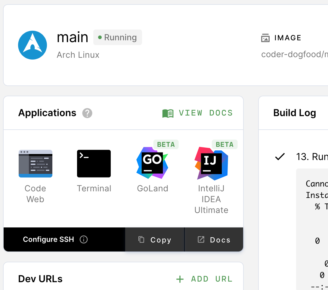 Launch an environment