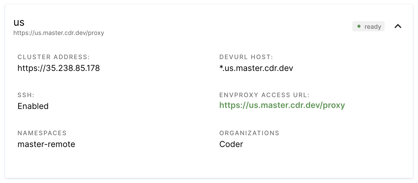 Detailed workspace providers
info