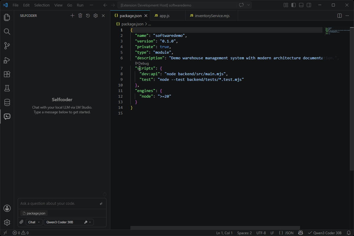 Selfcoder model-aware context budgeting with pinned files, diagnostics, git diffs, and workspace instructions