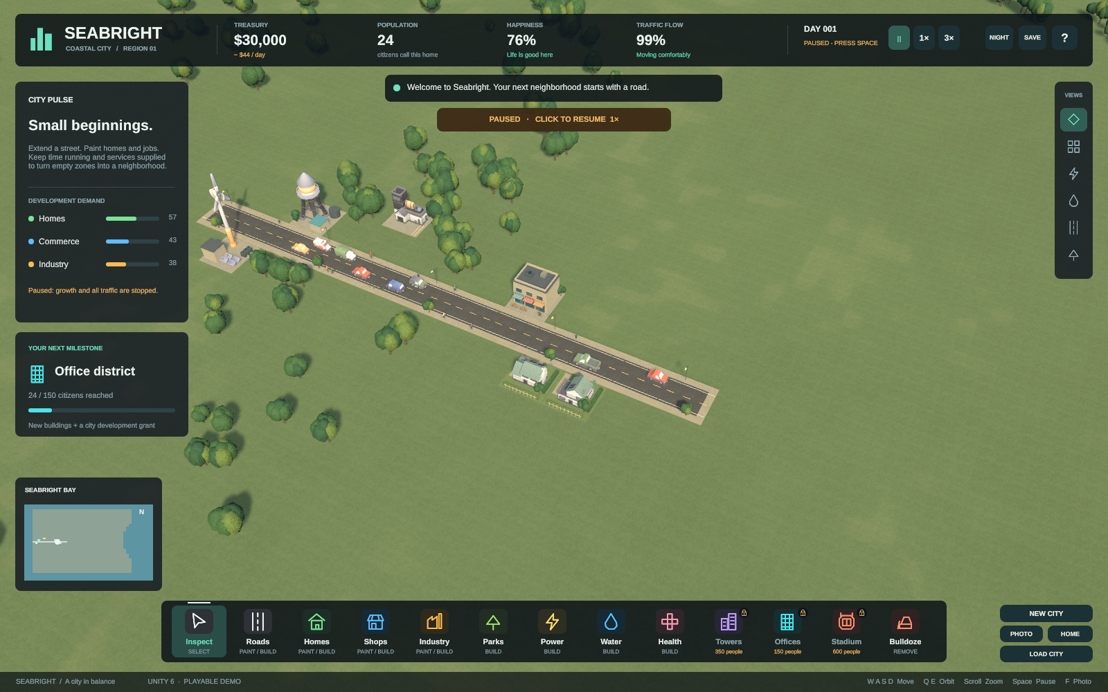 SEABRIGHT — A Coastal City Builder screenshot