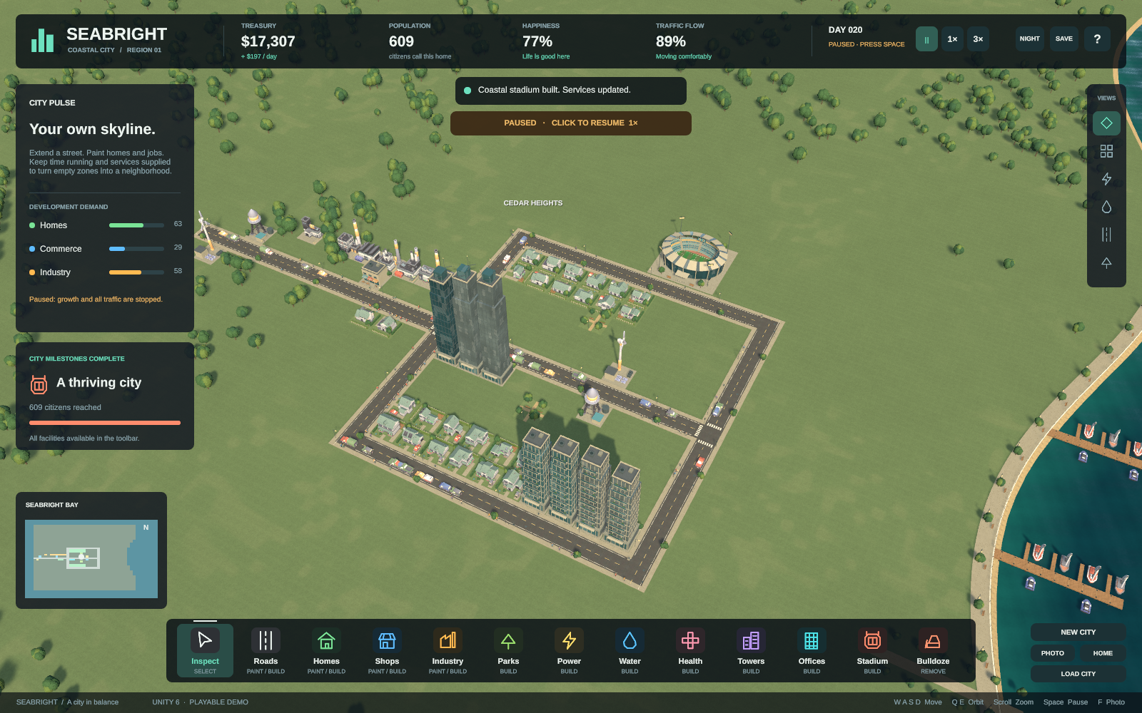 SEABRIGHT — A Coastal City Builder screenshot