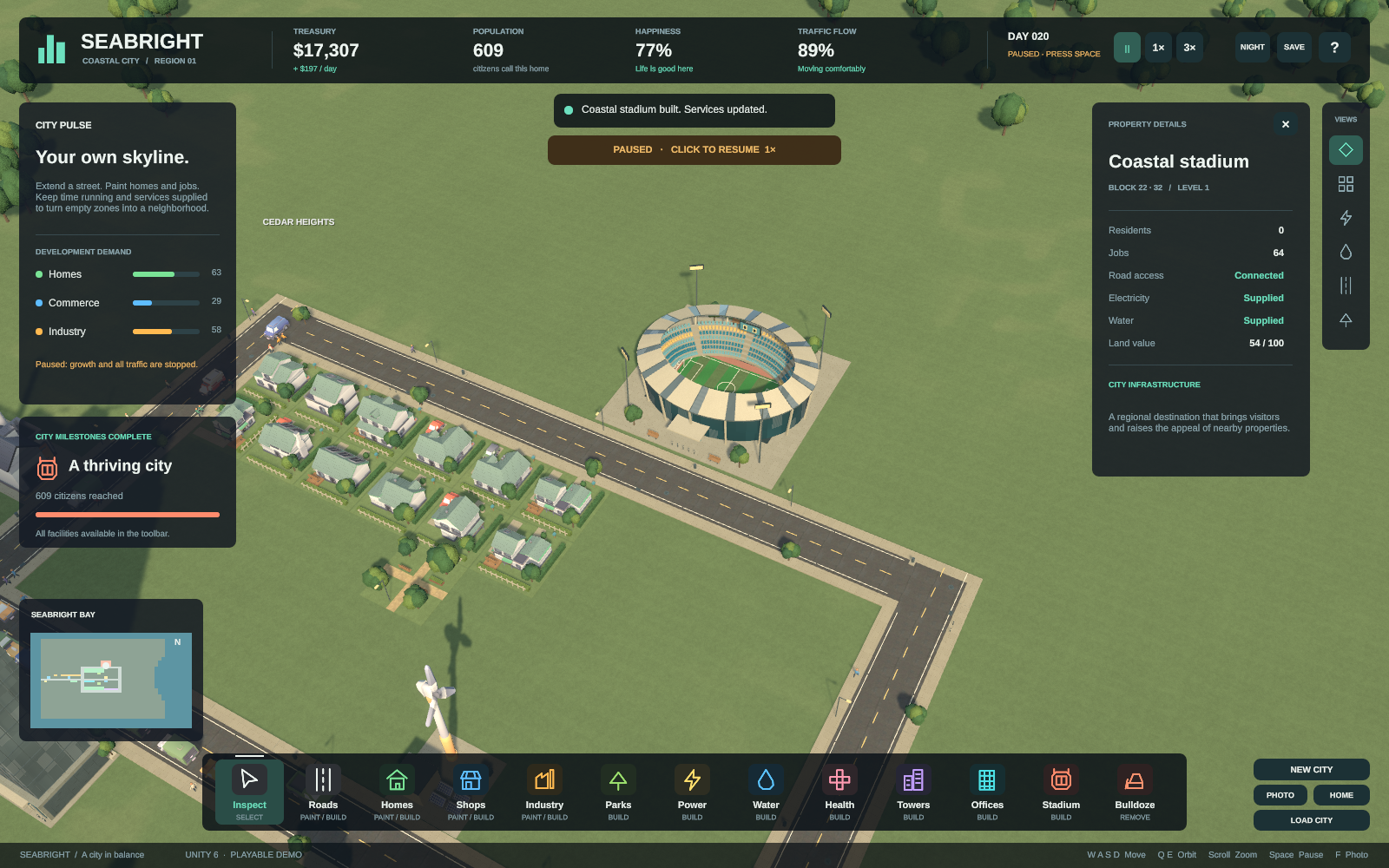 SEABRIGHT — A Coastal City Builder screenshot