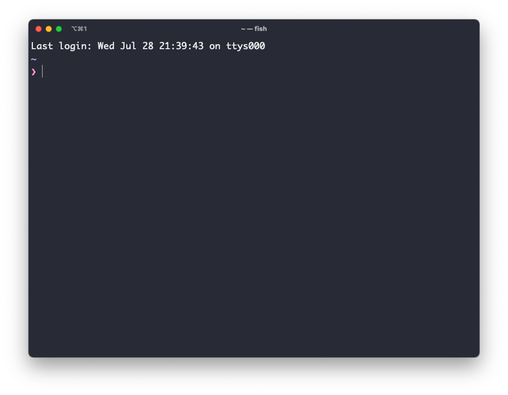 Screenshot of the configured TTY