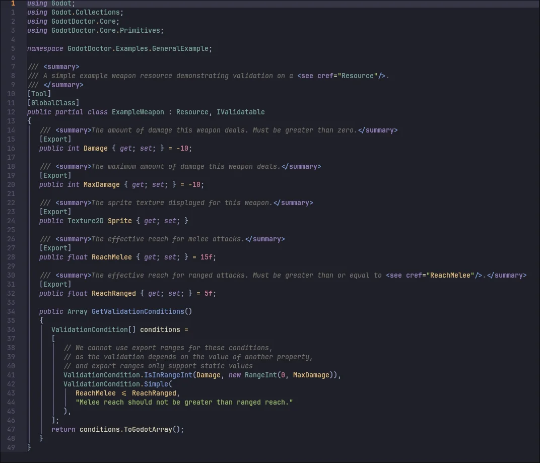 C# Wrapper resource example