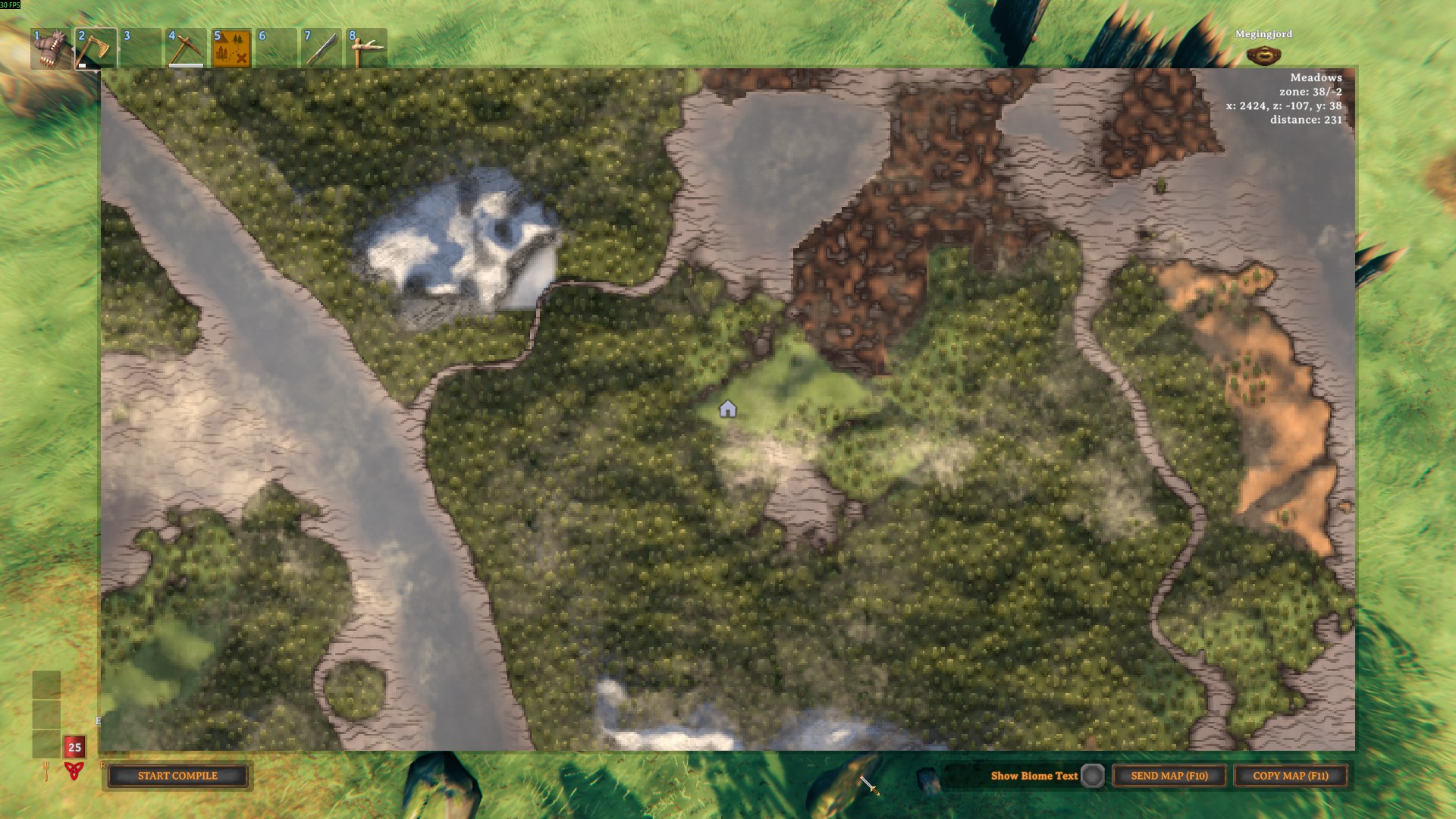 Large map UI — capture buttons in idle mode