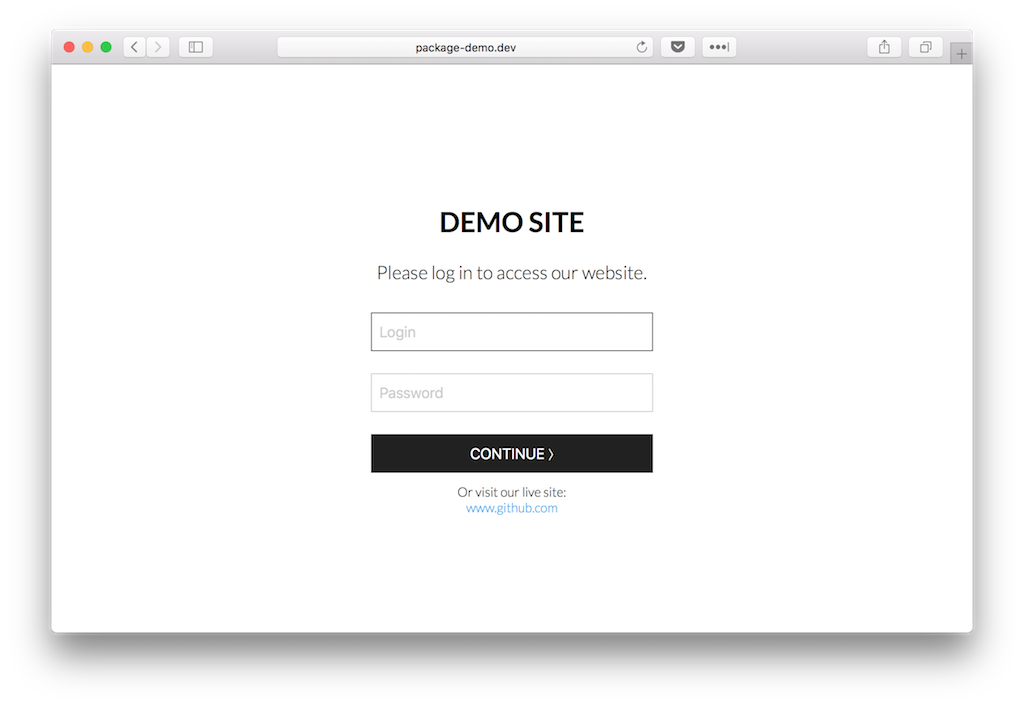 Login Screen