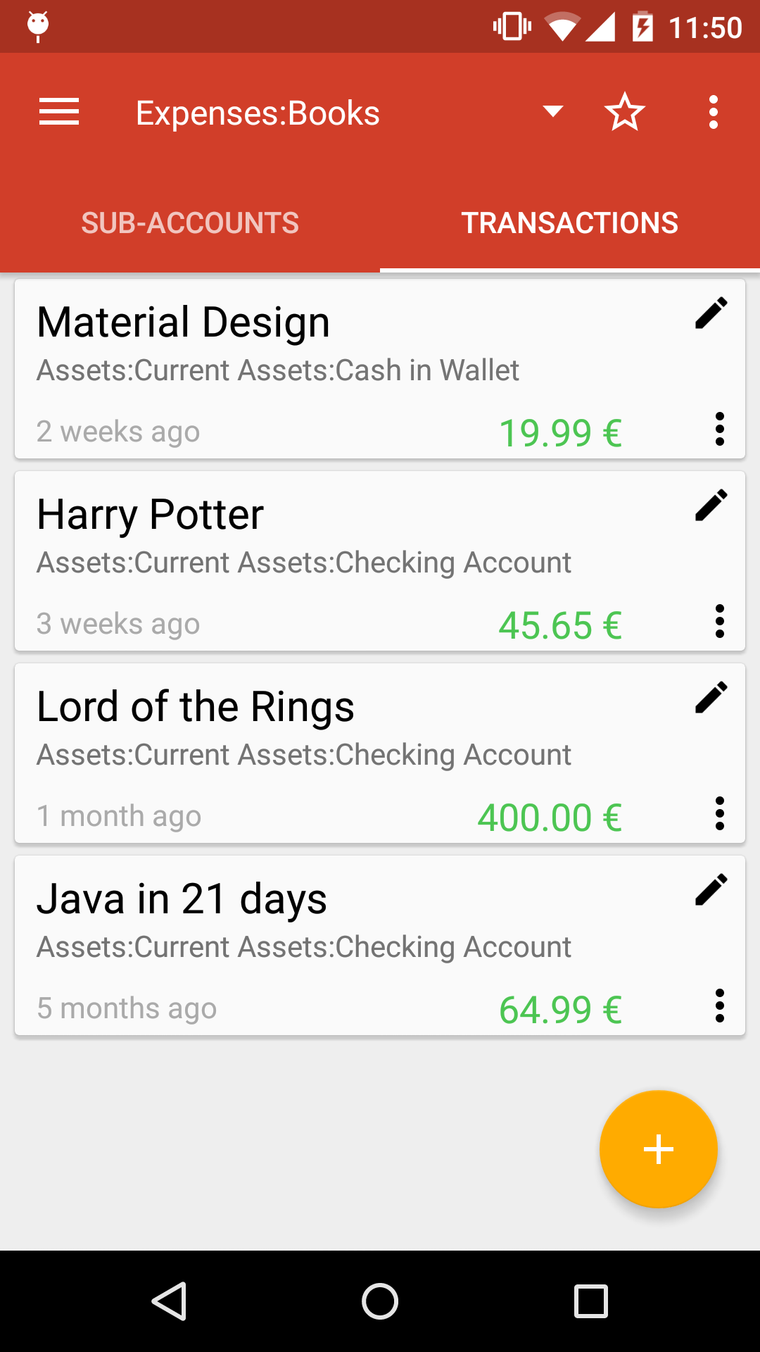 android gnucash