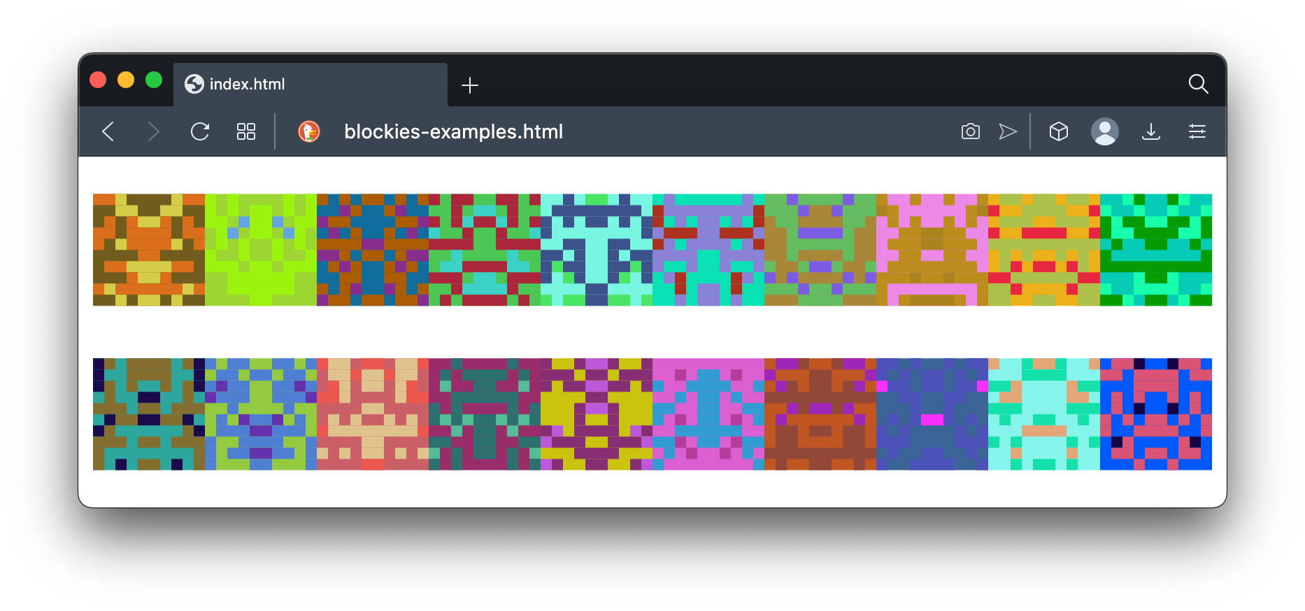 Blockies Examples