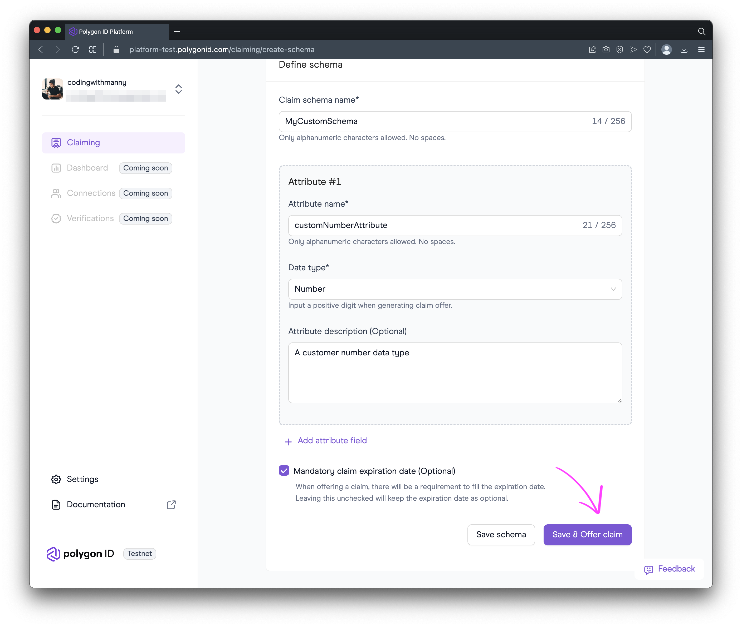 Configure Schema