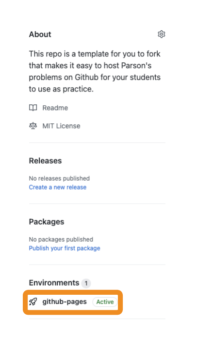 Click github-pages link on the right-side of the page