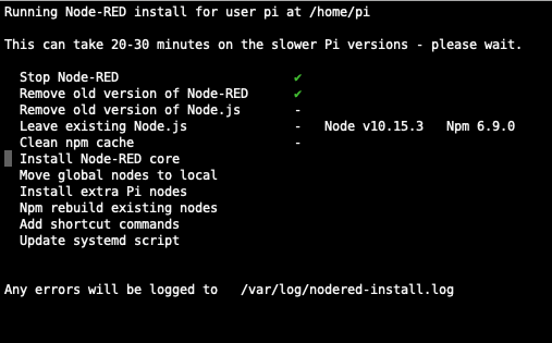 node-red Installation