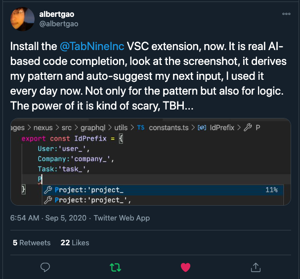 ms visual studio code prediction