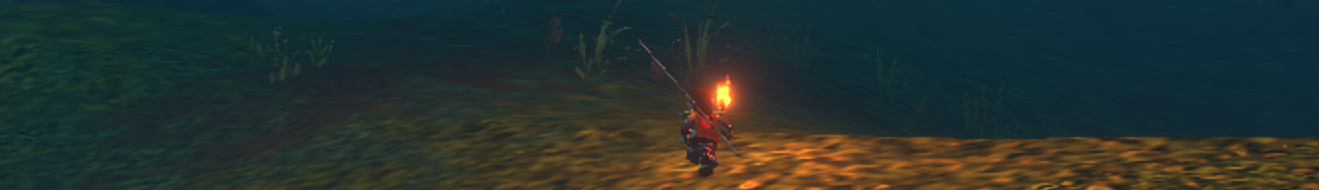 Night Watch Torch lighting the way in Duskwood