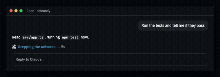 The same brand in the Claude desktop app, dark theme
