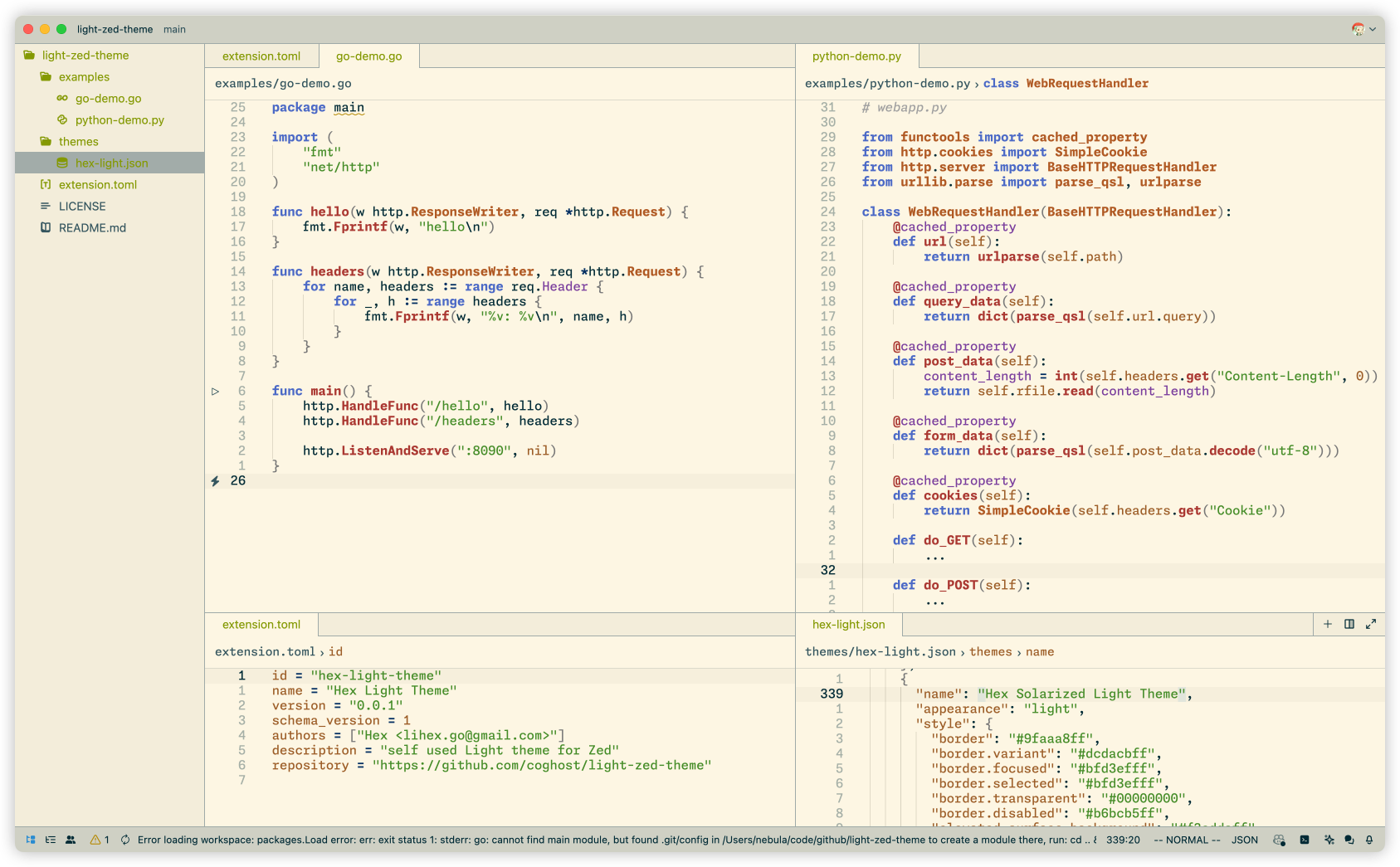 Solarized Theme