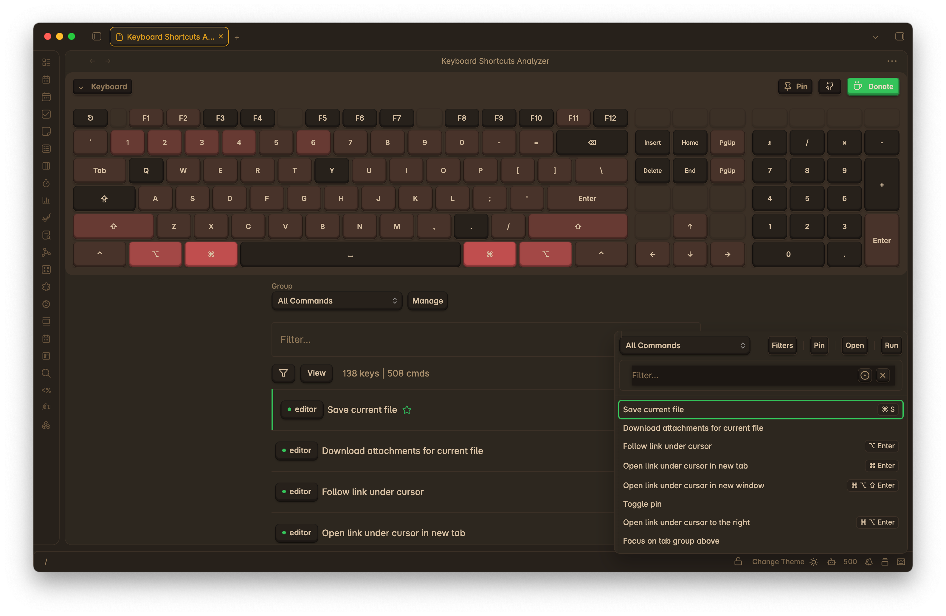 Keyboard Analyzer screenshot
