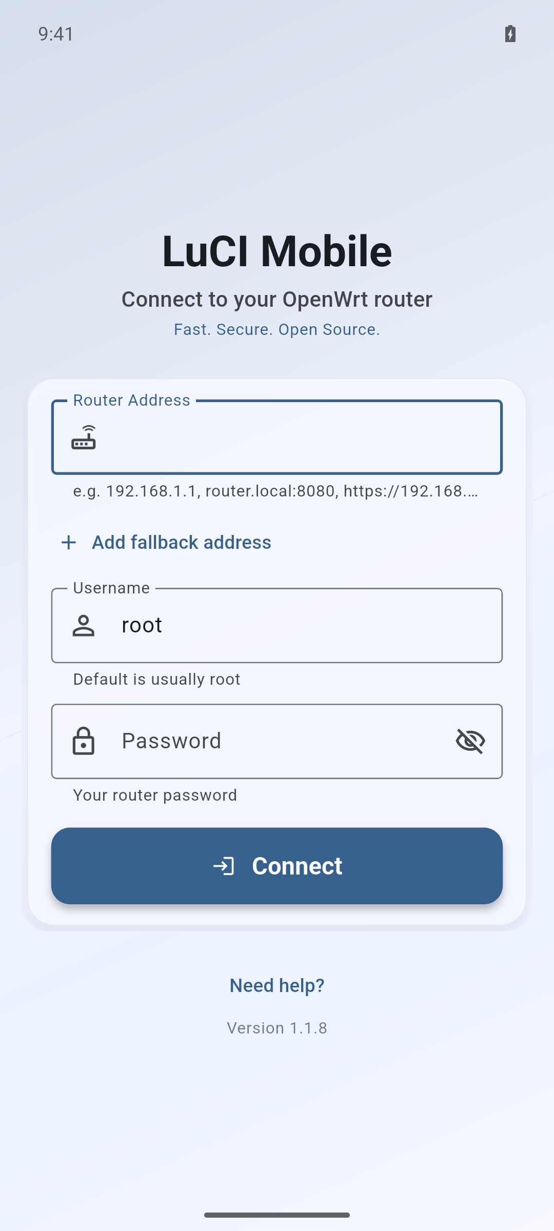 Router login