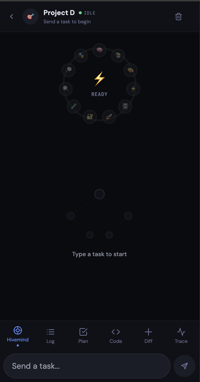 Hivemind β Mobile Project View