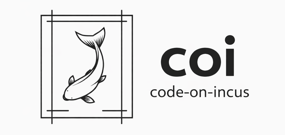 Coi (Code on Incus) logo