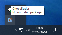 Normal icon for no outdated packages