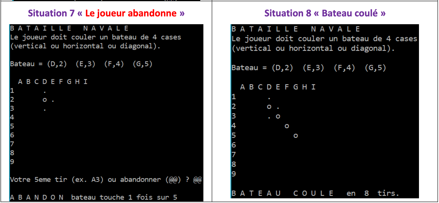 Comportement 7 et 8