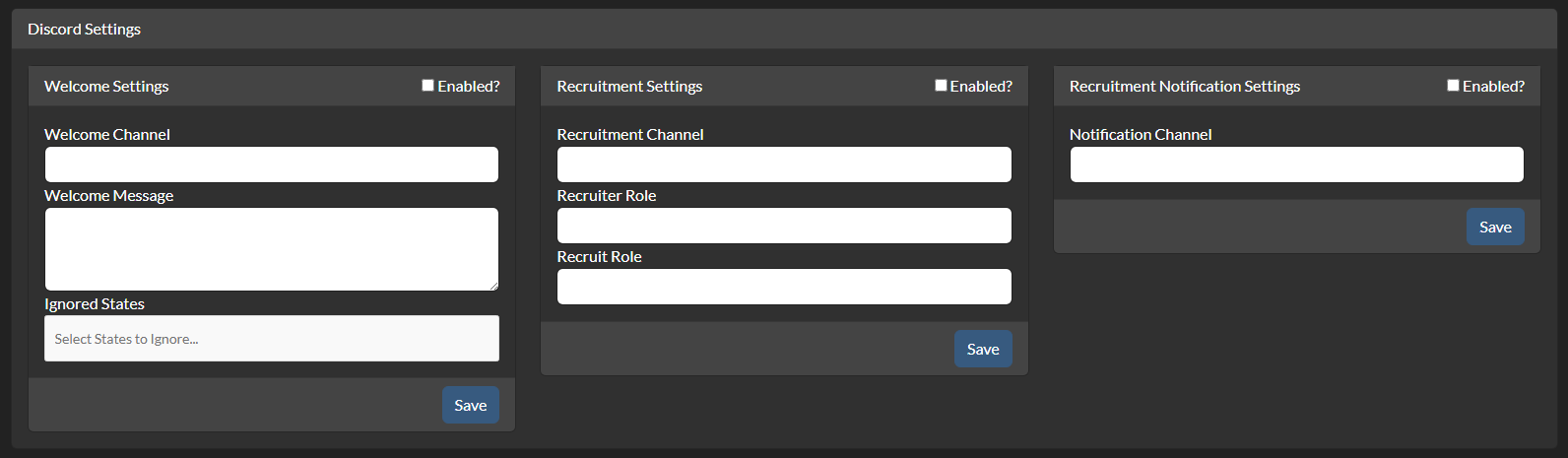 Discord Settings
