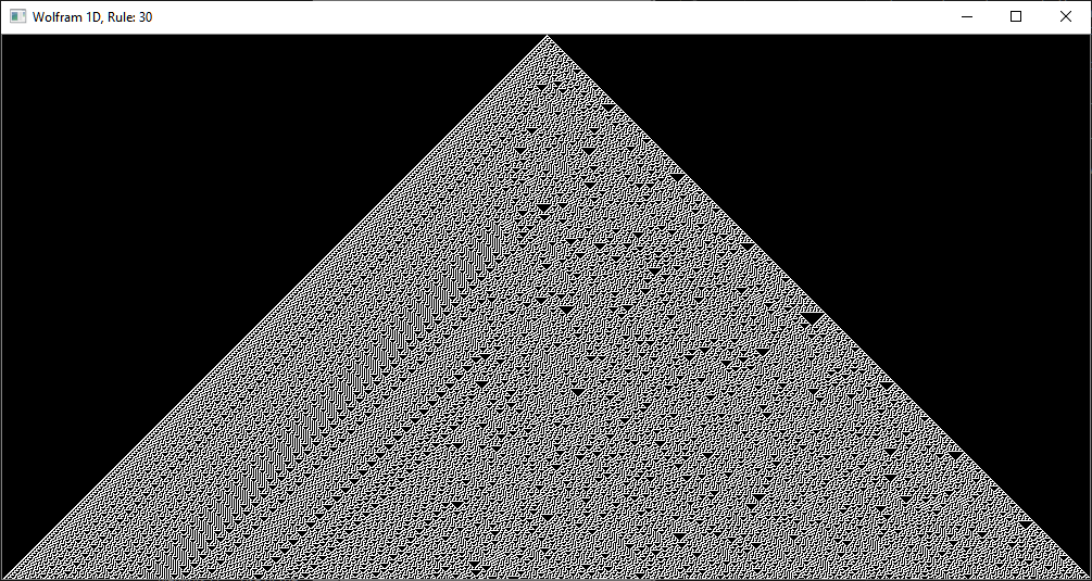 Wolfram Elementary Automaton with Scipy