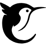 The Colibri Logo; a small Colibri bird stylised as a letter 'C'.