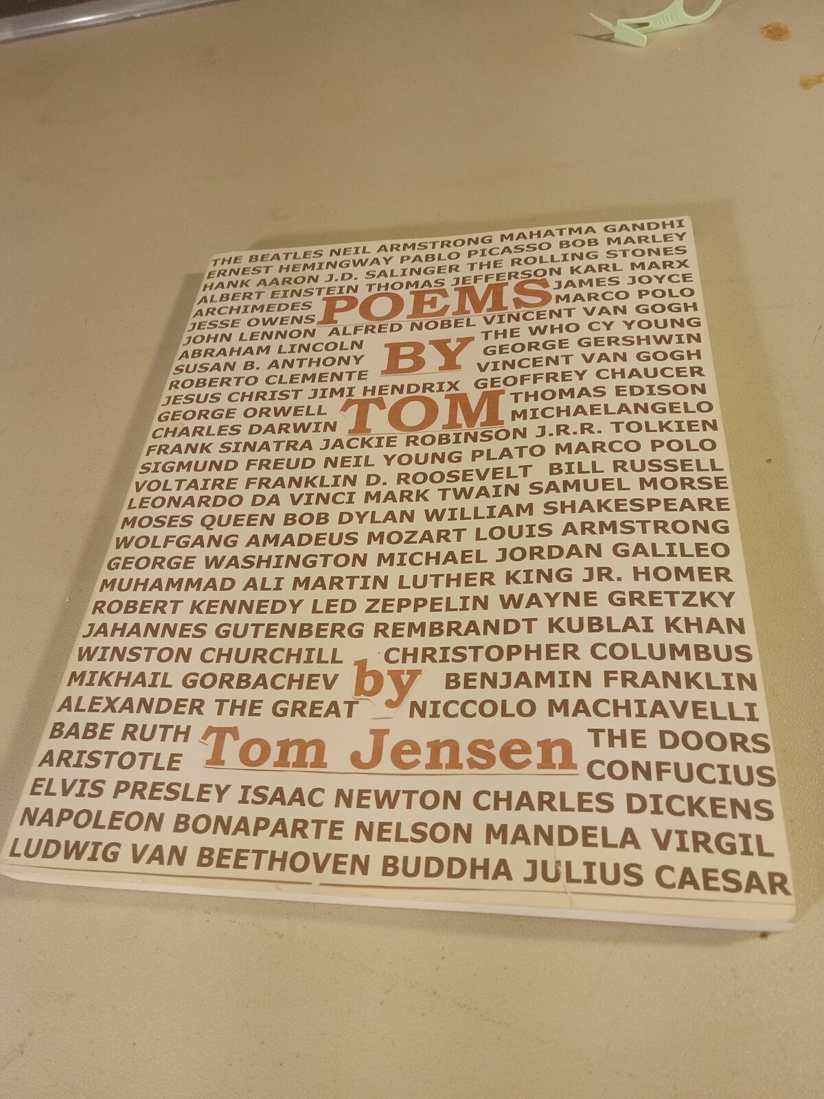 Poems By Tom — Clean Copy