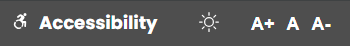 Accessibility Toolbar