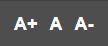 Smaller/Increase text size
