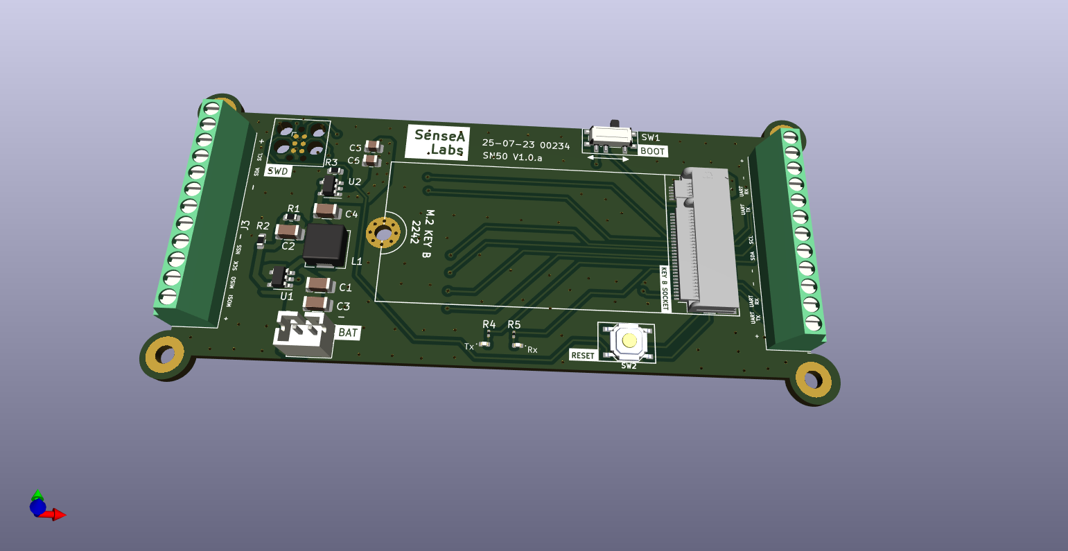 STLoRa Carrier Board, from the project README
