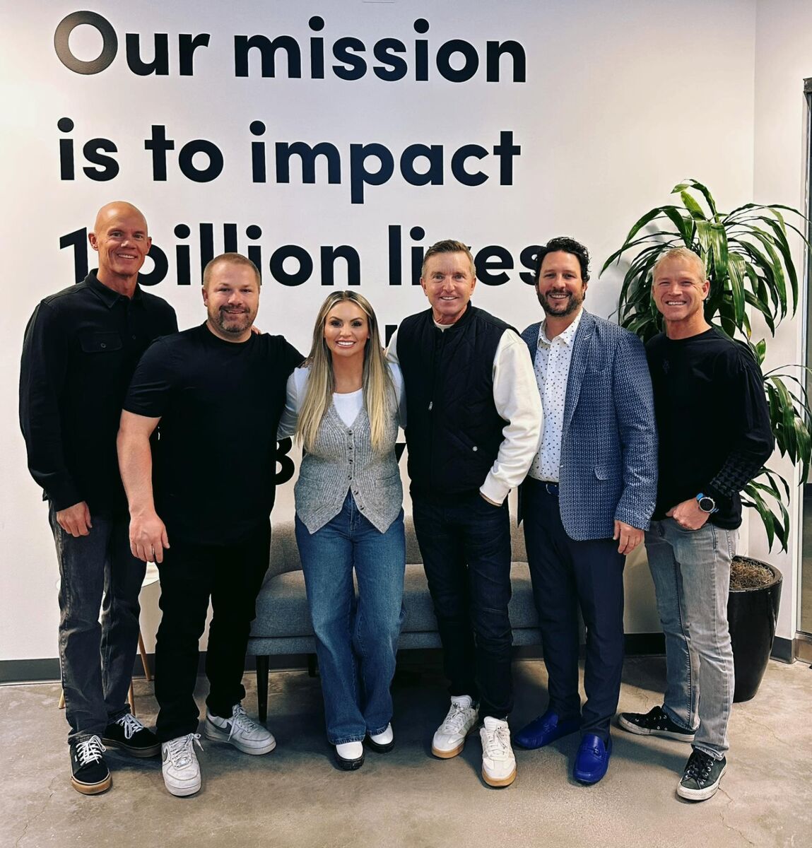 Alyssa with the Tranont leadership team — Our mission is to impact 1 billion lives