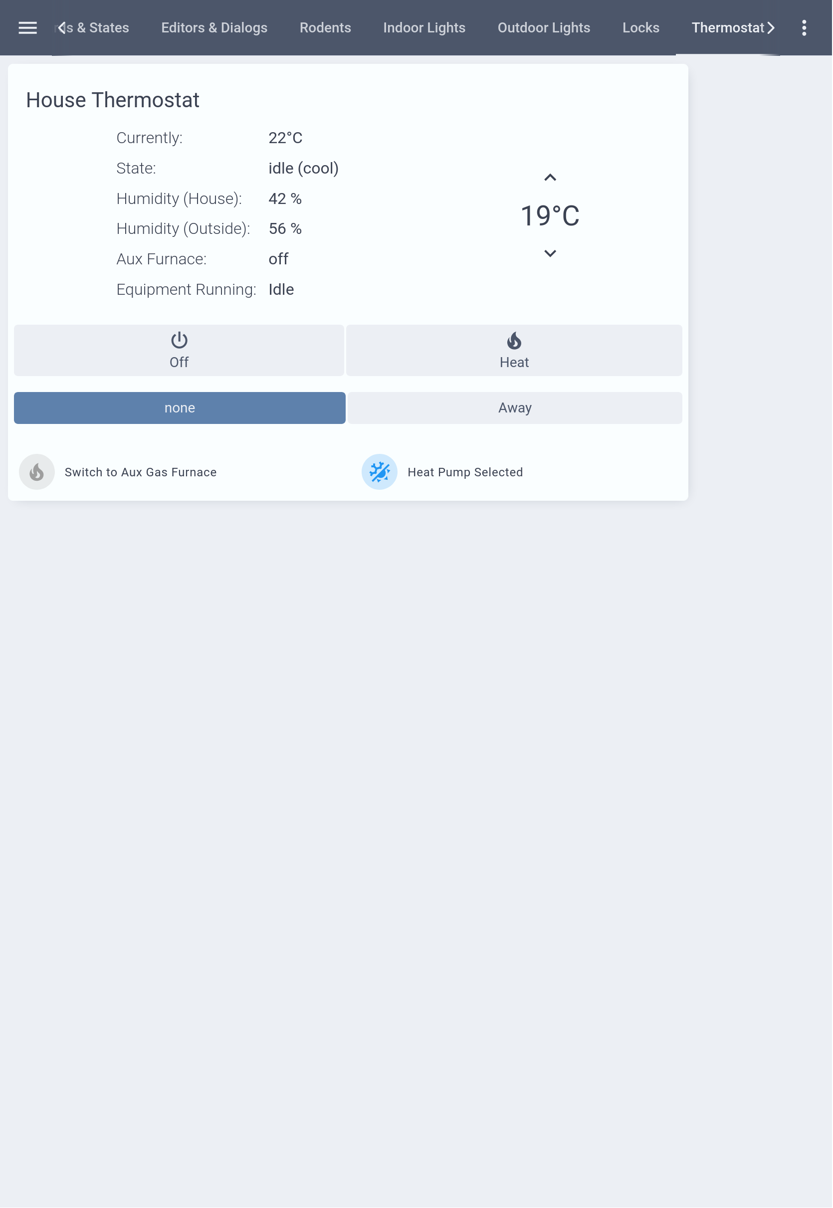 Nordic Blue Light Thermostat